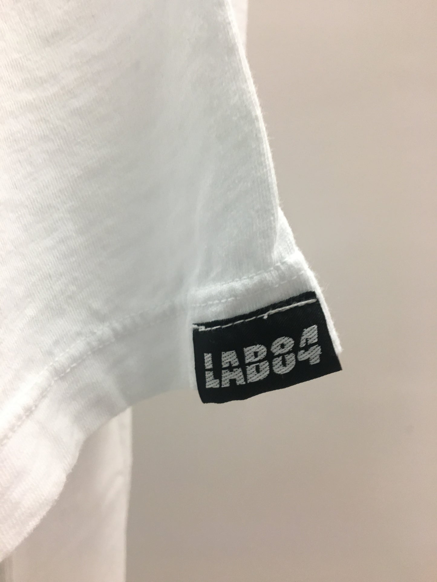 T-shirt serafino Bianco Lab84