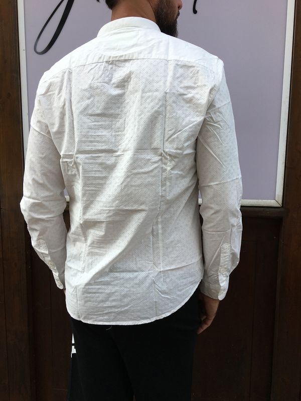 Camicia microforata bianca Gianni Lupo