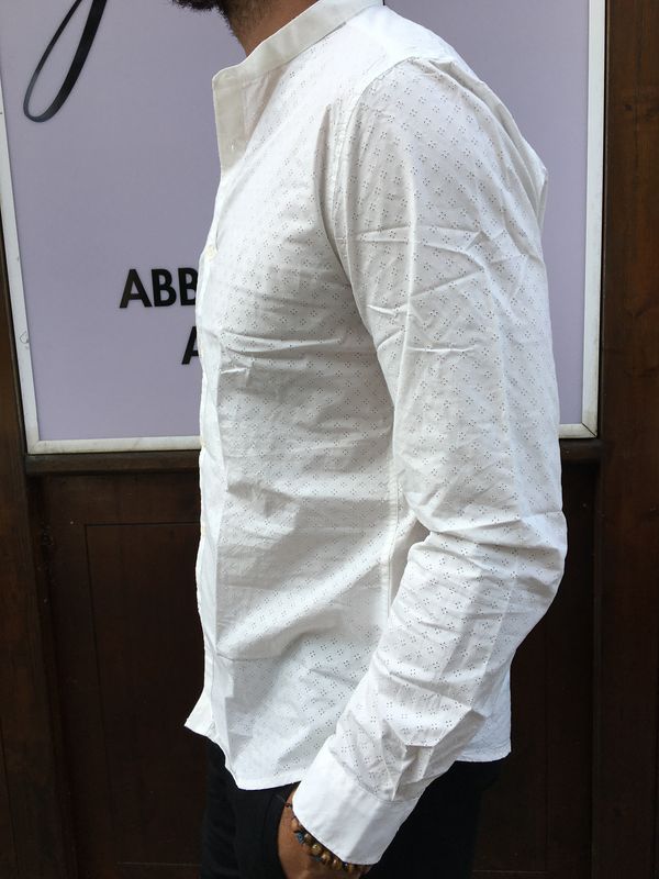 Camicia microforata bianca Gianni Lupo