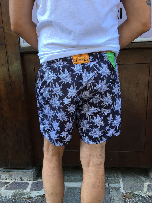 SHORT MARE BIANCO/NERO GIANNI LUPO