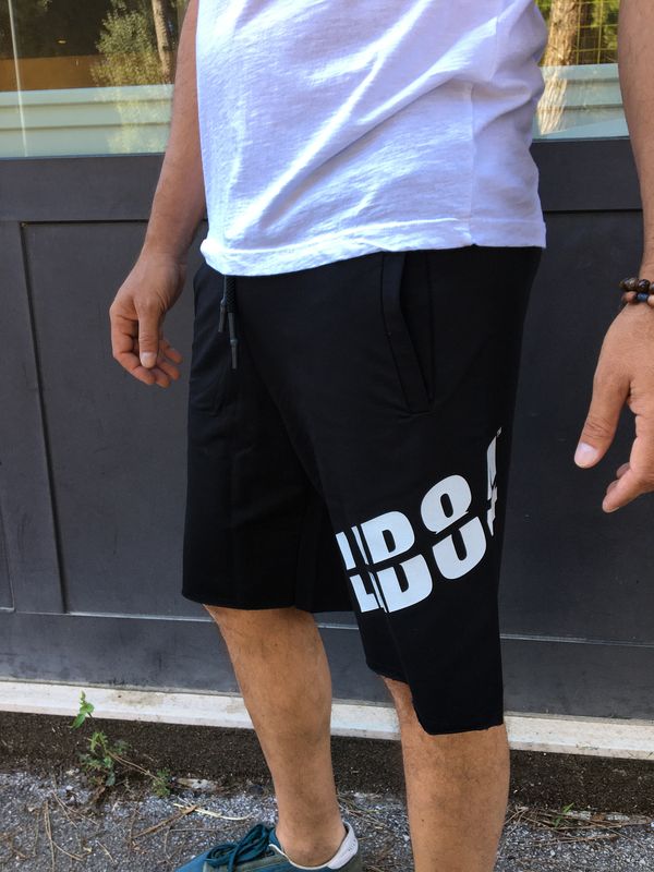 SHORT FELPA NERO LAB84