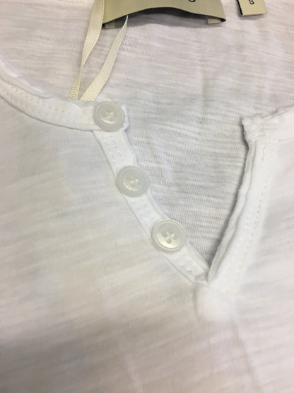 T-shirt bianca collo serafino Gianni Lupo