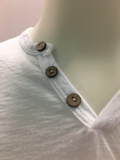 T-shirt serafino Bianco Lab84