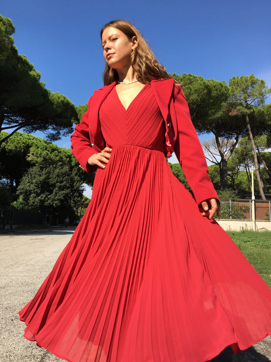 ABITO MIDI ROSSO FRACOMINA