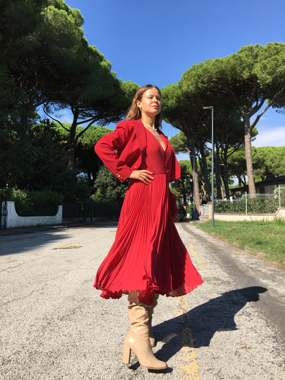ABITO MIDI ROSSO FRACOMINA