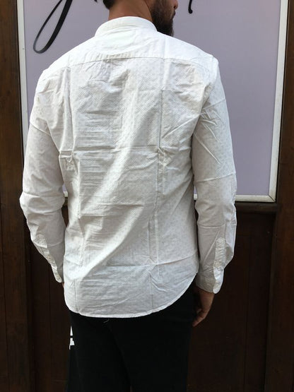 Camicia microforata bianca Gianni Lupo