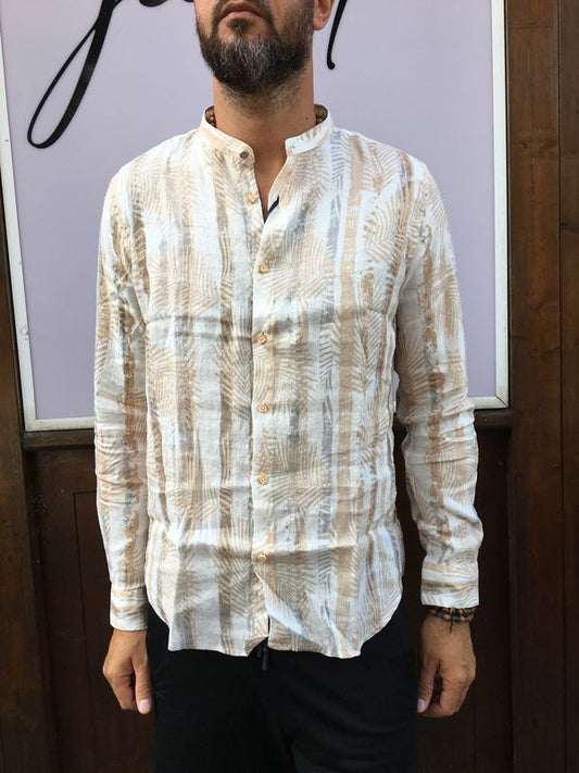 CAMICIA FANTASIA MISTO LINO GIANNI LUPO