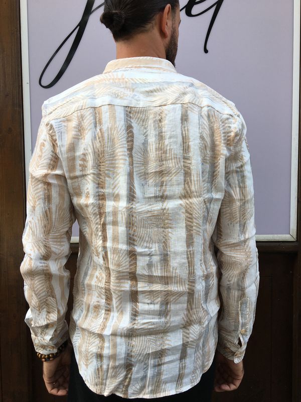 CAMICIA FANTASIA MISTO LINO GIANNI LUPO