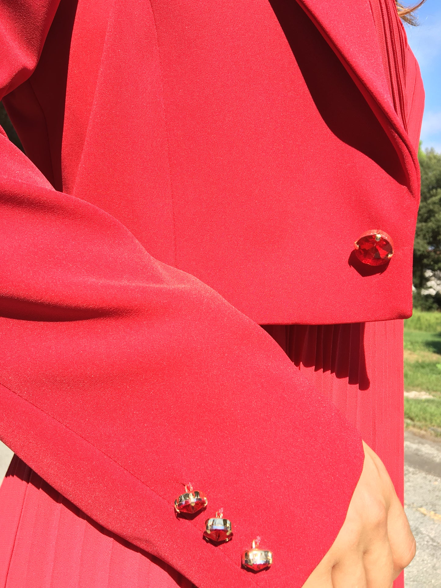GIACCA ROSSA CROPPED FRACOMINA
