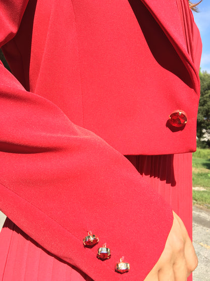 GIACCA ROSSA CROPPED FRACOMINA