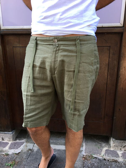 BERMUDA IN LINO MILITARY GIANNI LUPO