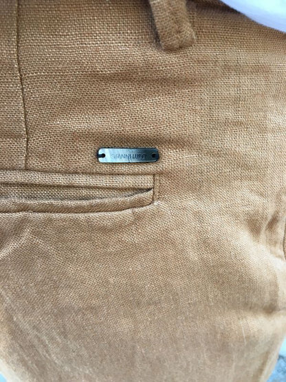 BERMUDA IN LINO TOBACCO GIANNI LUPO