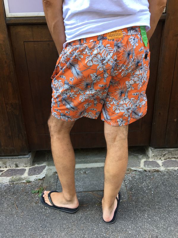 SHORT MARE ARANCIONE GIANNI LUPO