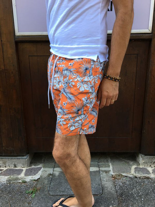 SHORT MARE ARANCIONE GIANNI LUPO