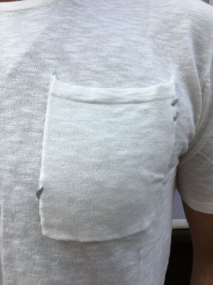 T-SHIRT IN MAGLIA BIANCO GIANNI LUPO