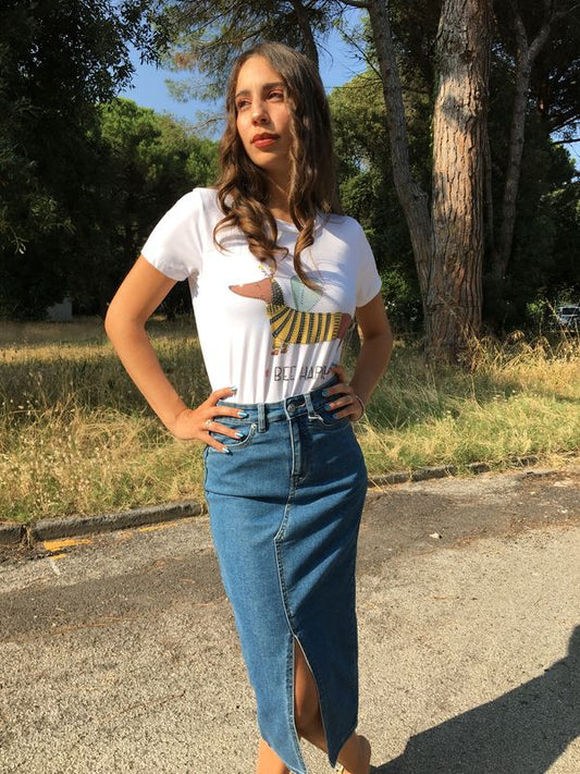 GONNA MIDI DENIM ONLY