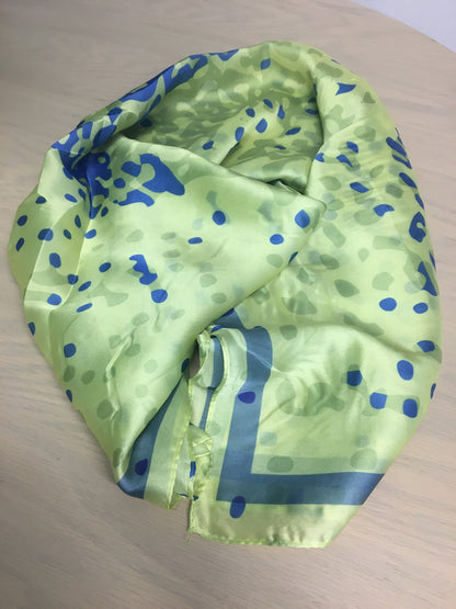 FOULARD ANIMALIER GIALLO BLU