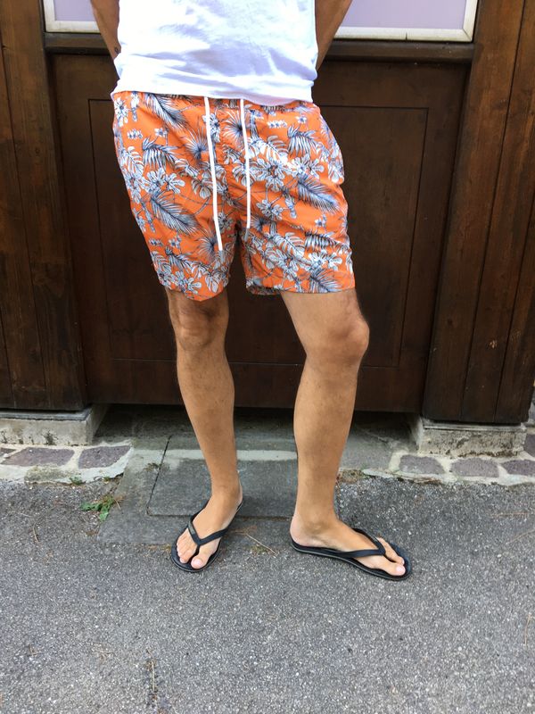 SHORT MARE ARANCIONE GIANNI LUPO