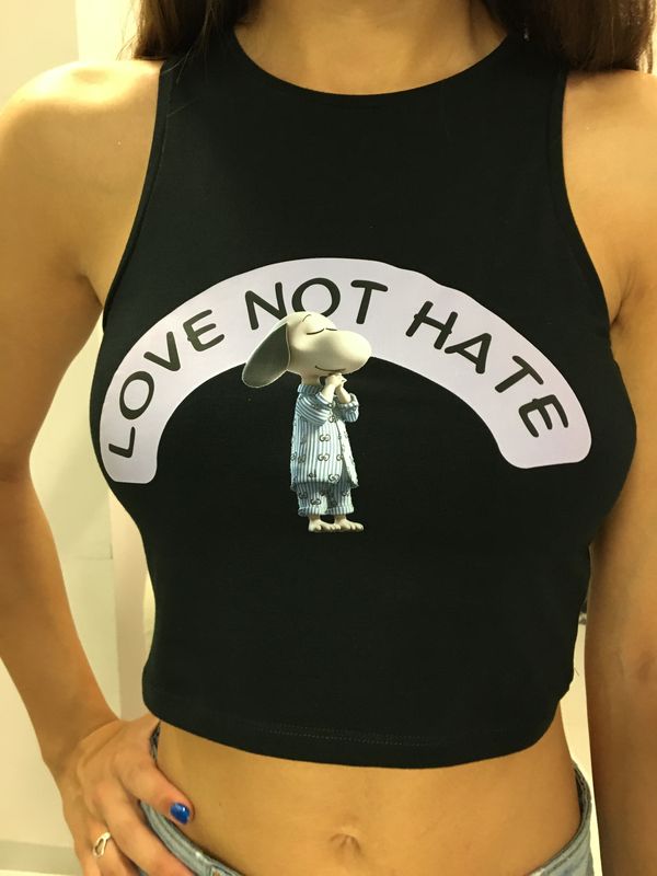 CROP TOP SNOOPY