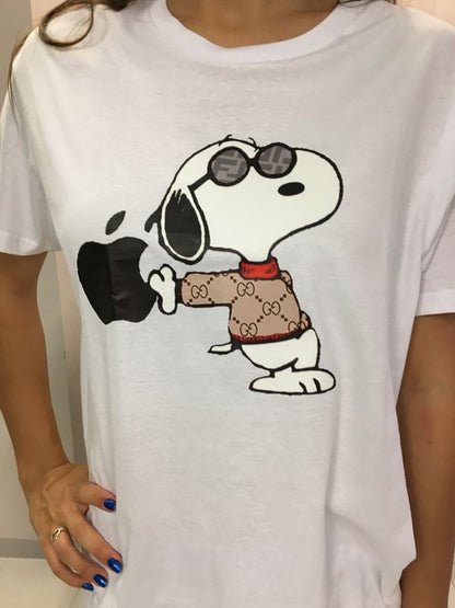 T-SHIRT BIANCA SNOOPY